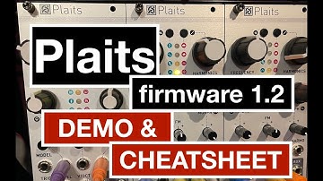 Mutable Instruments Plaits Oscillator Cheat Sheet & Demo - firmware 1.2 - Eurorack must have module!