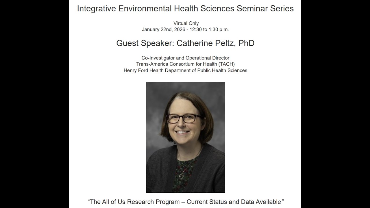 CLEAR/CURES Seminar: Dr. Cathryn Peltz (Henry Ford Health) - January 22, 2026