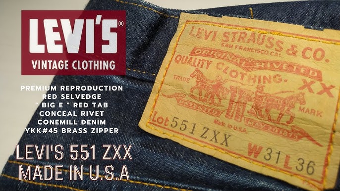 LEVIS VINTAGE CLOTHING 1955 501 UNBOXING + REVIEW 