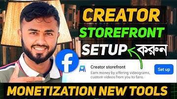Creator storefront setup।।Facebook Monetization new tools।।Monetization new update 2025।।Earn money