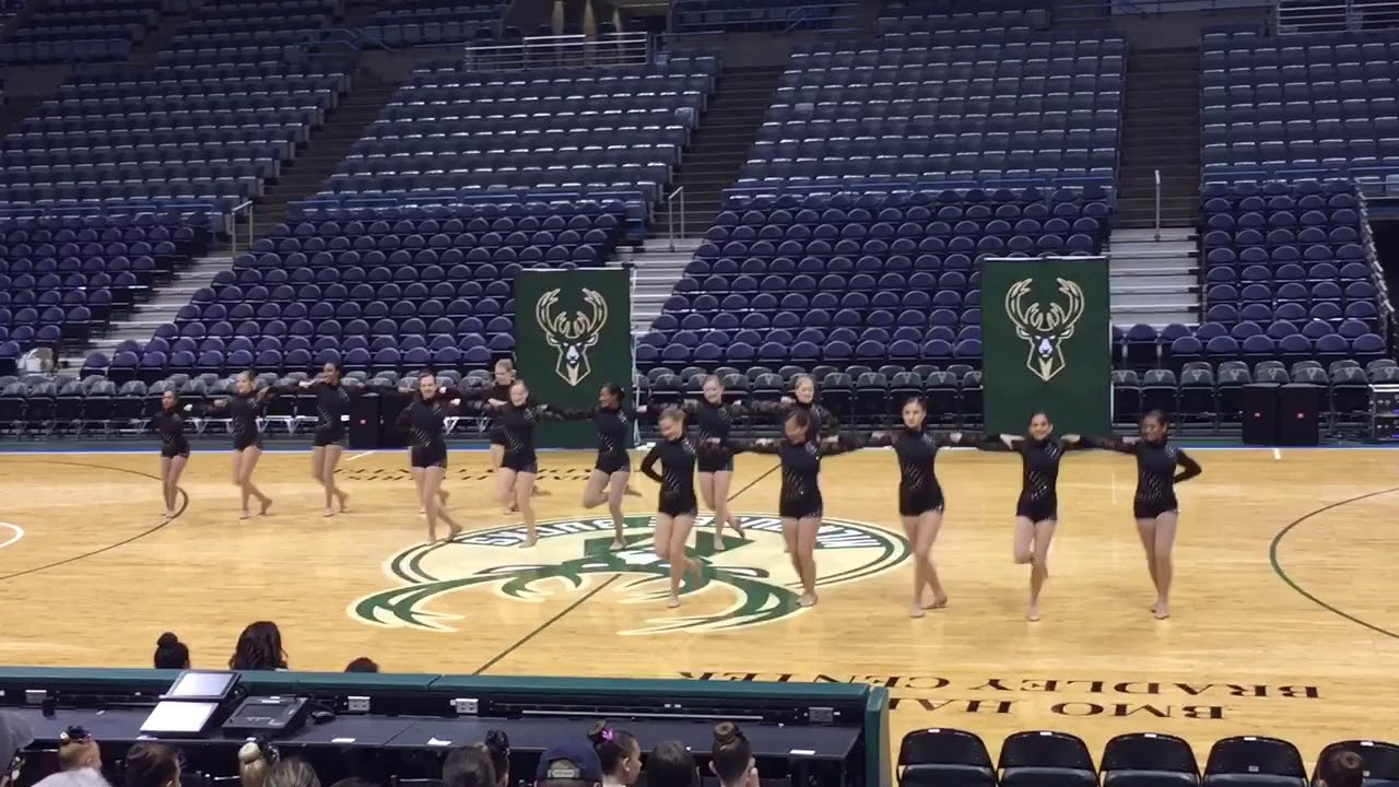 Pius XI Pom Kick-line Routine-Bucks Competition - YouTube