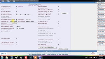 shipping to billed to option in busy accounting software  (hindi)