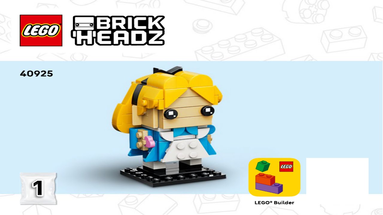 Alice in Wonderland LEGO instructions