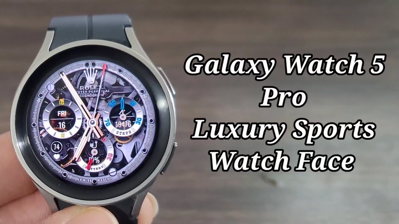 Transeúnte noche carbón Galaxy Watch 5 Pro Rolex Unofficial Watch Face - YouTube