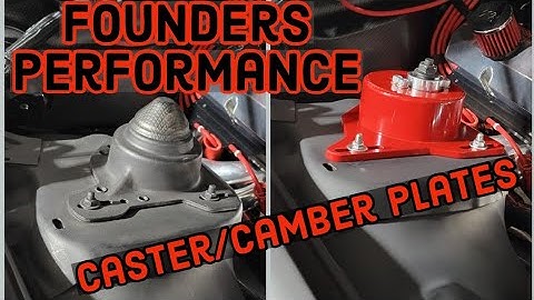 Third Gen Camaro Caster Camber Plates installed Founders Performance 82 92 Camaro