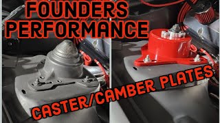 Third Gen Camaro Caster Camber Plates installed Founders Performance 82 92 Camaro