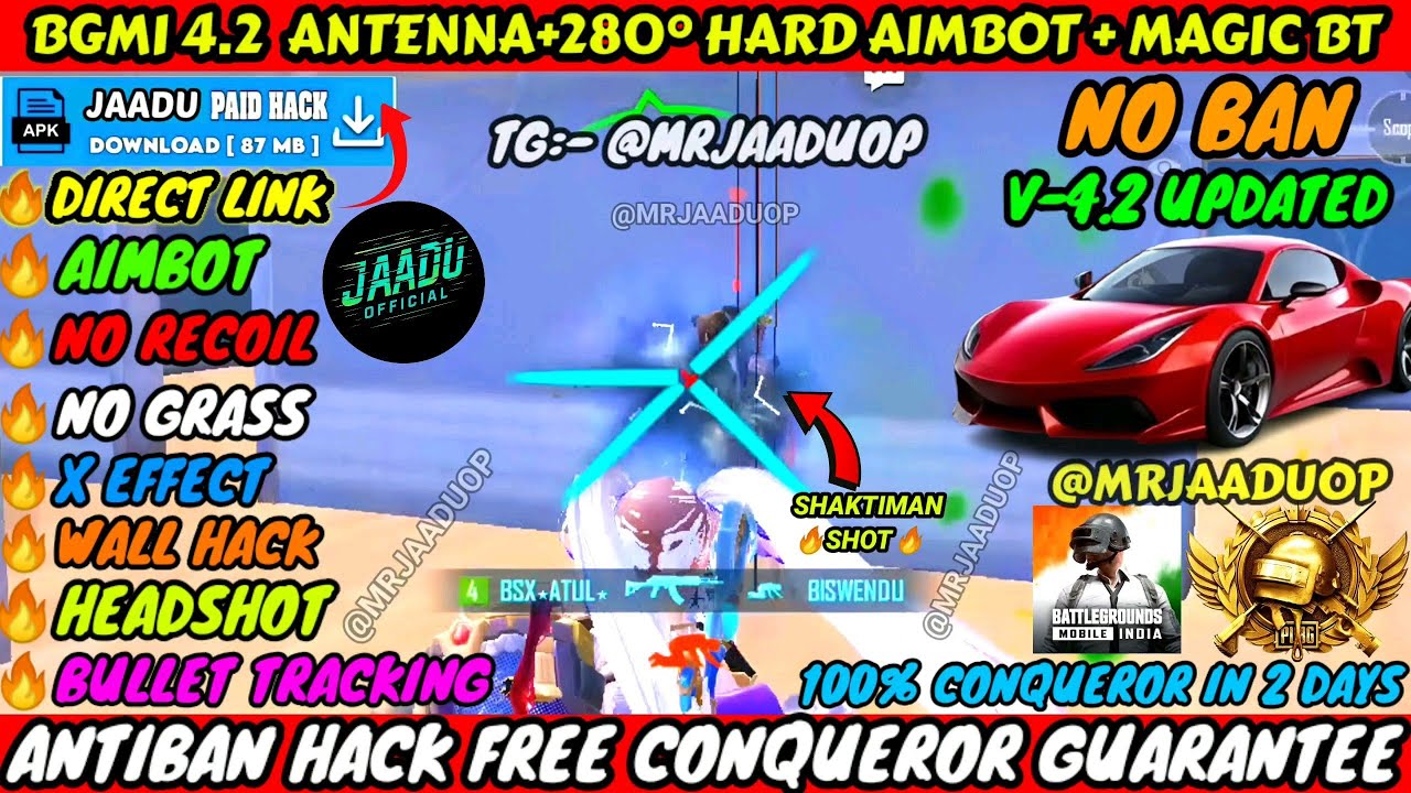 BGMI 4.2 AIMBOT OBB | BGMI ANTENNA CONFIG FILE 4.2 | BGMI NO RECOIL CONFIG 4.2 | BGMI AIMBOT OBB 4.2