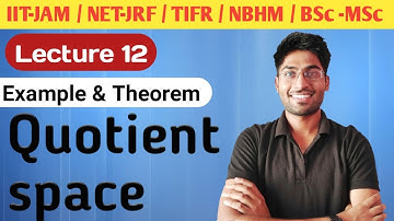 Linear algebra || Quotient space || theorem and example || Lecture 12 ||