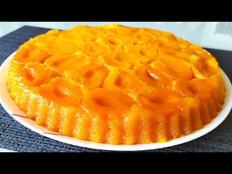Простой АБРИКОСОВЫЙ ПИРОГ-перевертыш
