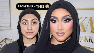 From Bare Face to Indian Bridal Glam… Watch This Transformation😳