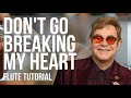 How to play Don&#39;t Go Breaking My Heart by Elton John ft Kiki Dee on Flute (Tutorial)