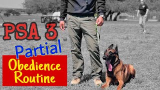 PSA3 Obedience (Partial Routine)