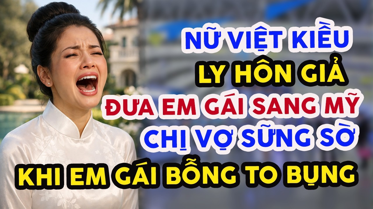 NỮ VIỆT KIỀU ÉP CHỒNG LY HÔN GIẢ ĐỂ ĐƯA EM GÁI SANG MỸ, SỮNG SỜ KHI THẤY EM TO BỤNG VỚI CHỒNG MÌNH