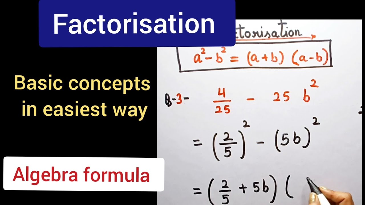 Factorisation of algebraic expression | algebra formula #algebra # ...