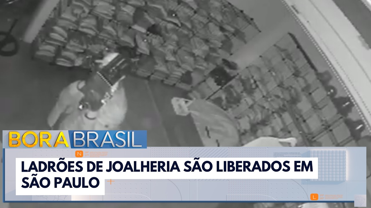 Ladrões de joalheria são liberados em São Paulo