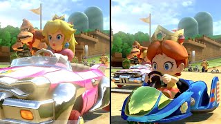 Mario Kart 8 Deluxe - Multiplayer - Lightning Cup 50cc - Peach vs Baby Daisy