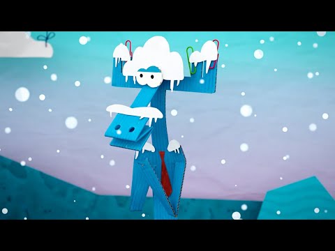 Видео: Бумажки - Сборник серий -  Зима и Новый год в Бумажном месте!  - мультфильм про оригами для детей