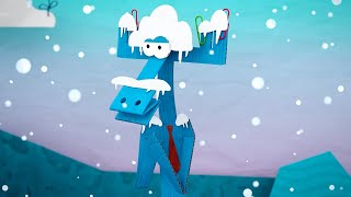 Бумажки - Сборник серий -  Зима и Новый год в Бумажном месте!  - мультфильм про оригами для детей
