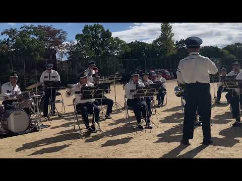 2023.10.21 高倉台防災訓練で、神戸市消防音楽隊がYOASOBIの「アイドル」を演奏。映像でどうぞ。
