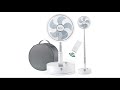 Marchpower Foldable Pedestal Fan | 2 in 1 Travel Camping Fan for Summer