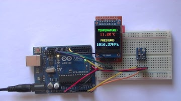 Arduino with ST7789 TFT and BMP280 sensor