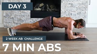 Day 3: 7 MINUTE AB WORKOUT!  // Shredded: 2 Week Ab Challenge