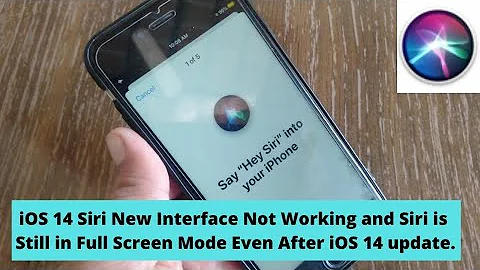 iOS 14 Siri New Interface Not Showing on iPhone | Siri Not Working After iOS 14 Update