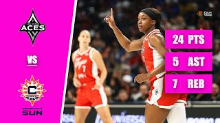 Jackie Young - 24 Points, 5 Assists, 7 Rebounds vs Sun - 2026 WNBA