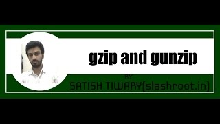 gzip and gunzip command in linux