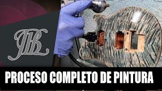 GUITAR PAINTING PROCESS WITH ARGOM LUTHIER