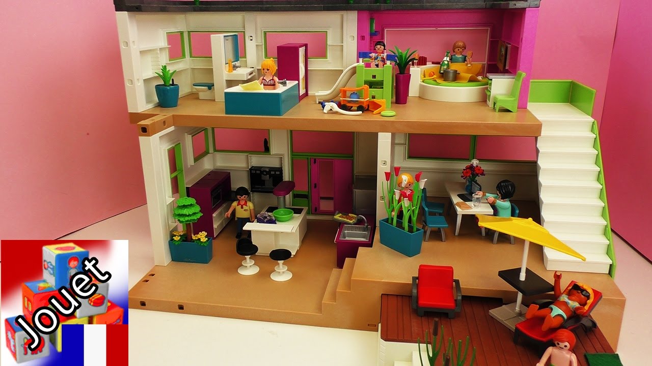 Villa de luxe playmobil – avec piscine, cuisine, sale de bain ...