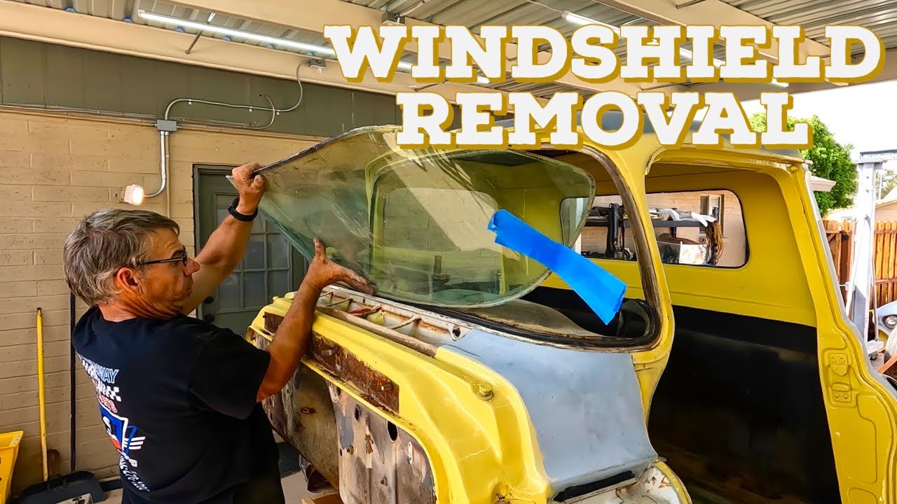 1957 chevy/GMC glass removal / what frame I'm using / EZ Chassis swap YouTube