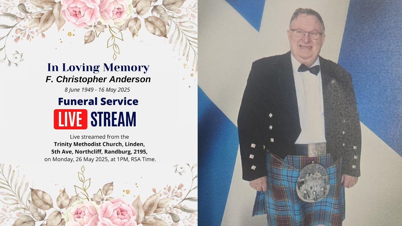 F. Christopher Anderson Funeral Service Live Stream - Recording - YouTube