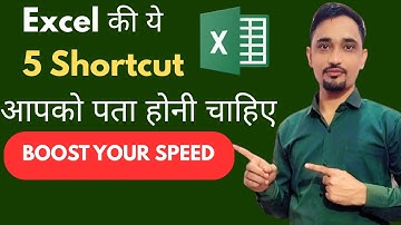 Top 5 Hidden Excel Shortcut Keys You Never Knew | Boost Your Speed in Excel 🚀