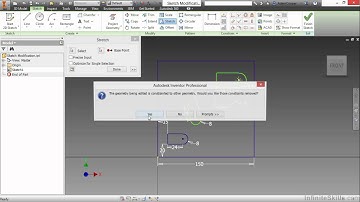 Autodesk Inventor 2015 Tutorial | Sketch Modification