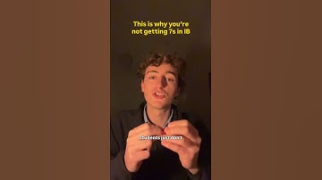 This is why you are not getting 7s in IB