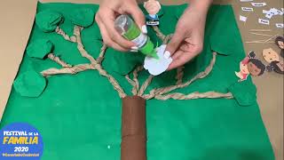 Challenge 6 Family Festival 2020 - Family tree with recycled materials