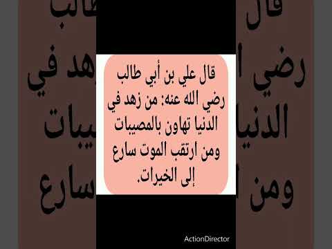 من زهد في الدنيا تهاون بالمصيبات ومن ارتقب الموت سارع إلى الخيرات الكلم الطيب