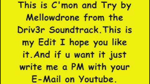 Driv3r - Mellowdrone - C
