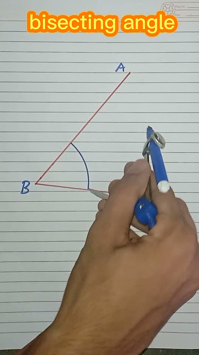 bisecting angle using compass #construction #compass