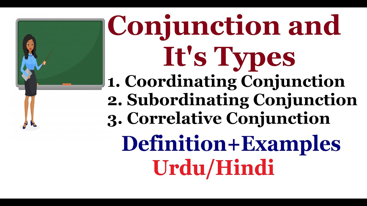 Conjunction And It s Types Definition Examples Urdu Hindi YouTube