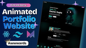 Animated Portfolio website using React JS, Tailwind CSS and Framer Motion | in Hindi |
