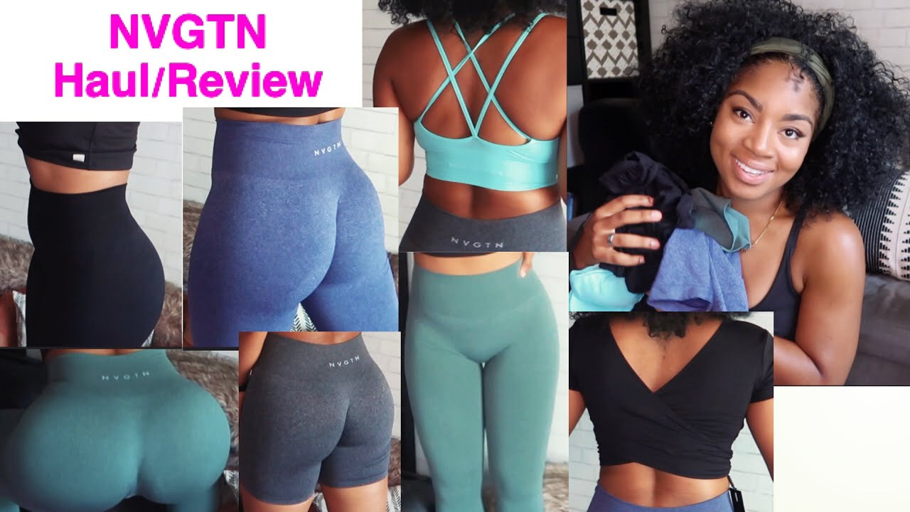 Activewear Haul Part 2 NVGTN Try on HAUL/Review /Making your BUTT look BIG  WITHOUT the booty scrunch 