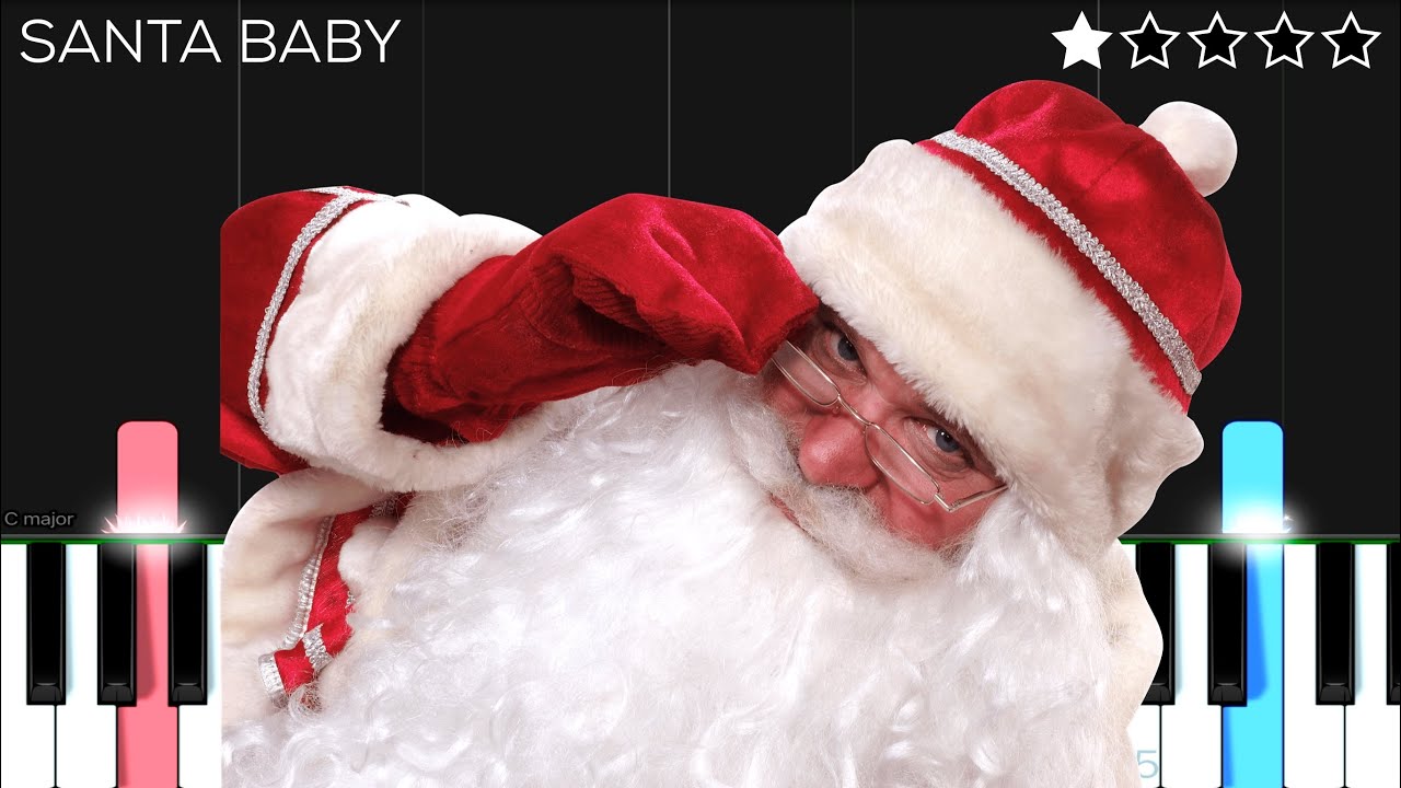 Eartha Kitt - Santa Baby | EASY Piano Tutorial