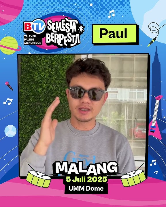 Malang, Nyoman Paul is Ready to Sing Your Favorite Songs on BTV's Semesta Berpesta!