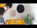 DIY Hat Pegs