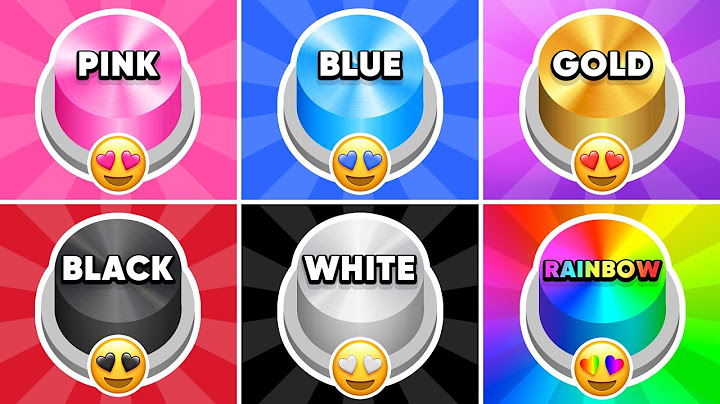 Choose One Button...! Pink, Blue, Gold, Black, White or Rainbow Edition 💗💙⭐️🖤🤍🌈 How Lucky Are You? 😱