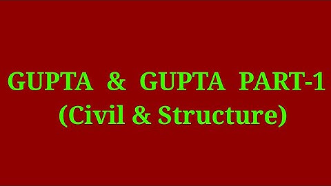 Gupta n Gupta(Steel n Concrete) Part-1 ll Important mcq for Civil Engg. Students
