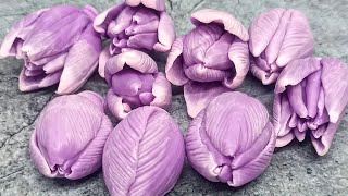 видео: Тюльпаны из мыла. Заливаю силиконовые формы цветов картинка: Тюльпаны из мыла. Заливаю силиконовые формы цветов