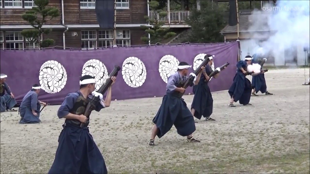 大型火縄銃　秋月城下の春まつりと抱え大筒